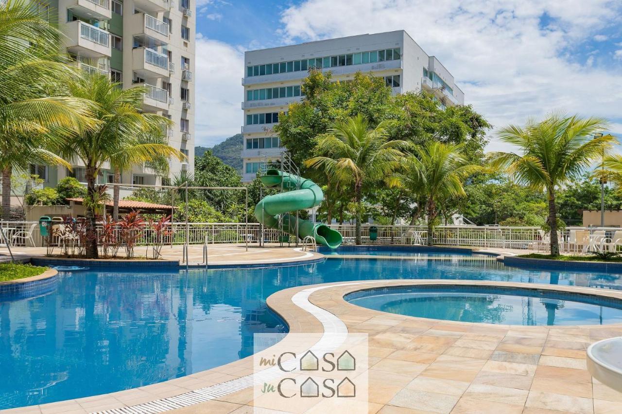 2 Quartos Com Varanda A 300M Riocentro Wi-Fi 120Mbps E Cozinha Completa - Condominio Com Piscina, Estacionamento, Portaria 24H E Parquinho Infantil - Apartamento Indicado Para Grupos, Hospedes A Trabalho E Criancas Rio de Janeiro Exterior photo